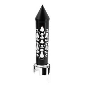 United Pacific 71204 Gearshift Knob Brooklyn Style Spike Matte Black Finish Th