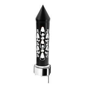 71210 United Pacific Gearshift Knob Brooklyn Style Spike Matte Black Finish