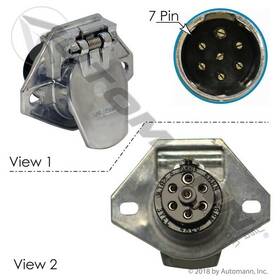 179.1017 Universal 7 Pin Trailer Socket