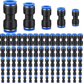Universal Parts 683125501210 Fittings Air Pneumatic In Line Tube Hose Connectors 4/6/8/10/12mm Pack Of 10