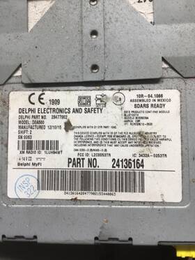 3420070 Volvo 2191244 2017 Vnm Radio Am/fm/cd