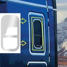 Freightliner Cascadia Interior Sleeper Curved Chop Top Window Trim Pair Set Ss. Fixed Price $150.36.