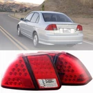 Led Taillight Rear Lamps For 2001-2005 Honda Civic 4 Door Sedan Chrome/red Lens. Fixed Price $129.99.