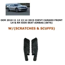 2010 2011 2012 2013 2014 2015 Chevy Camaro Lh & Rh Seat Airbag Black (sets). Fixed Price $150.00.