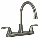 Phoenix PF231402 Two-handle Kitchen High-arc Faucet, Brushed Nickel. Fixed Price $104.87.