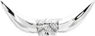Chrome Bull Horn Hood Ornament - 48180 Stylish Car Accessory. Fixed Price $167.99.