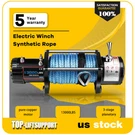 Electric Winch 13000LBS Waterproof Truck Trailer Synthetic Rope Off-road 4WD. Fixed Price $272.99.