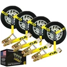Vulcan Car Tie Down With Flat Hooks - Classic Yellow (4 Pack),. Fixed Price $145.33.