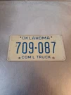 1979 United States Oklahoma Commercial Truck License 709-087. Fixed Price $10.39.