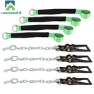 2"X96" Lasso Car Tie Down Chain Anchors 4 Pack High-viz 3300 Lbs Swl. Fixed Price $73.68.