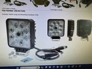 Rostra 250-8171-HD-10M Square 24 Watt Led Lamp W/ Color Camera &10M Ext. Harn. Fixed Price $125.00.