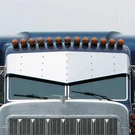 Replaces Peterbilt 389 Exterior Sun Visor , Co. Fixed Price $882.19.