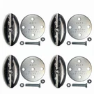 Q'straint Q5-7571-A Omni Oval L-pocket Anchorage 4-PACK Stainless Made Usa. Fixed Price $102.95.