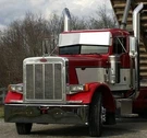 Peterbilt 379 Bowtie Sun Visor, Cab Mounted Mirrors P-1484. Fixed Price $938.62.