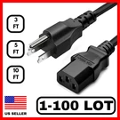 Lot Of Prong Ac Power Cord Standard Electrical Cable Universal 3FT 5FT 10FT. Fixed Price $119.99.