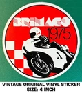 Brimaco 1975 Grand Prix Motorcycle Race - Vintage Original Vinyl Decal Sticker. Fixed Price $7.29.