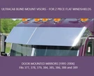 Peterbilt Rdw 35024 Pb Ultra W/door Mirs 14.5 Blind Drop Visor 95-. Fixed Price $875.71.