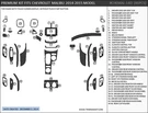 For Chevrolet Malibu Ls Lt 2014-2015 New Interior Set Wood Dash Trim Kit 46PCS. Fixed Price $238.72.