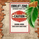 Stop All Forklifts Honk Horn Safety Warning Metal Sign 8X12. Fixed Price $10.00.