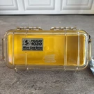 Pelican 1030 Micro Case Water Dust Crushproof Yellow Clear. Fixed Price $40.00.