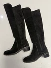 Cole Hann Grand 360 Black Leather Women's High Knee Side Zipper Boots 7. Fixed Price $19.99.