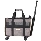 Vevor Rolling Pet Carrier Wheels Airline Approved Cat Dog Bag. Fixed Price $54.33.