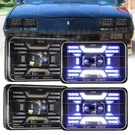 4X6"LED Headlight Hi/lo Turn Beam For Chevrolet Camaro Iroc-z 82-92 Blue Drl 4PC. Fixed Price $108.99.