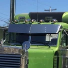 Trux TSUN-P17 13 Inch Drop Ss Gangster Visor For Peterbilt. Fixed Price $360.00.