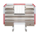 68"X70" Viking Semi Truck Aluminum Headache Rack W/2 Chain Hanger & Bar Window. Fixed Price $1949.99.