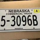 2017 United States Nebraska Commercial Truck License Plate. Fixed Price $12.34.