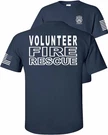 Volunteer Fire Rescue T-shirt American Flag Baf. Fixed Price $21.75.