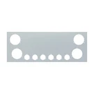 United Pacific 21434 Stainless Steel Rear Center Tail Light Panel With Four 4". Fixed Price $136.74.