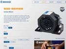 Ecco Back Up Alarm,drawn 1A,2-51/54" H,black 530 Each C5S4 #6. Fixed Price $32.50.