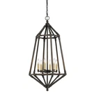 Cal Lighting Denmark Metal Pendant, Dark Bronze FX-3594-6. Fixed Price $632.00.