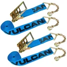 Vulcan Ratchet Strap - Chain Anchors 4" X 30', 2 Pack 6600 Lbs Swl. Fixed Price $185.99.