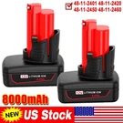Packs For Milwaukee 48-11-2460 M12 12V Lithium Extended Capacity Battery. Fixed Price $25.10.