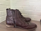 Warfield Grand Stilwell Men's Brown Leather Side Zipper Boots Size 10. Fixed Price $49.99.