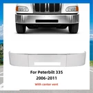 For Peterbilt 335 2006-2011 16"CHROME Front Bumper Steel With Center Vent Cutout. Fixed Price $450.00.