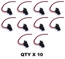 (SET/10) 3 Prong Pigtail Right Angle Plug Truck Trailer Stop Turn Light. Fixed Price $22.99.