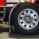 38" Long Front Stainless Steel Quarter Fenders W/ Triangle Brackets (pair). Fixed Price $499.99.