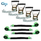 Lasso Car Tie Down Chain Anchors 2"X96" 4 Pack High-viz 3300 Lbs Swl. Fixed Price $71.73.