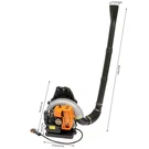 Gasoline-powered Backpack Leaf Blower Air-cooled System For Road Sweeping Snow. Fixed Price $308.75.