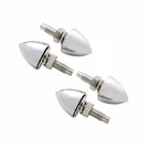 United Pacific 10889 Chrome Bullet License Plate Fastener, 4 Pk. Fixed Price $17.99.