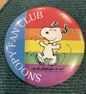 Tr- Snoopy Fan Club Pin Badge (peanuts United Feature Syndicate #41631. Fixed Price $14.99.