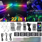 22 1 Symphony App Car Atmosphere Interior Led Acrylic Fiber Ambient Light Rgb. Fixed Price $57.00.