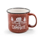 Libatc- Mug Speckled Red Camco 53235 Expedited Shipping!. Fixed Price $19.93.