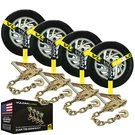 Vulcan Lasso Car Tie Down - Chain Anchors 2" X 96", 4 Pack 3300 Lbs Swl. Fixed Price $119.99.