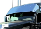 Outlaw Customs Peterbilt 579 Stainless 18 Inch Drop Visor, 10 Light Holes. Fixed Price $1002.21.