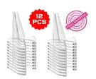 12 Pcs Large Clear Plastic Easels Stands Acrylic Coin Holders Displays. Fixed Price $14.99.