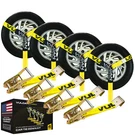 Vulcan Lasso Car Tie Down - Flat Hooks 2" X 96", 4 Pack 3300 Lbs Swl. Fixed Price $92.99.